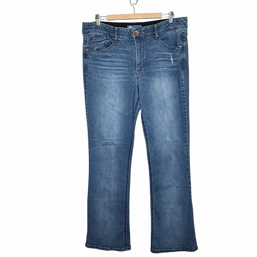 Democracy Ab Solution Itty Bitty Bootcut Jeans Womens Size 16 High Rise